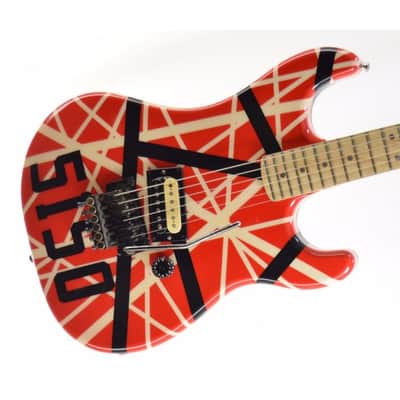 Vintage 80s Pre-Copyright Kramer Baretta with Custom EVH 5150 Van Halen Paint Job image 2