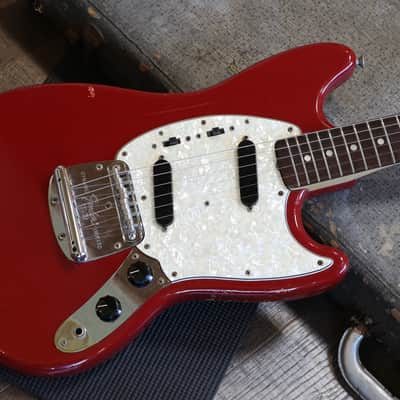 Vintage! 1966 Fender Mustang Electric Guitar Dakota Red + OHSC image 2