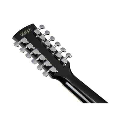 Ibanez AJ7012M1E Black High Gloss Acoustic Electric Guitar image 8