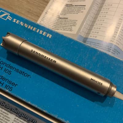 Mint vintage Sennheiser MKH 105 in original box and papers image 7