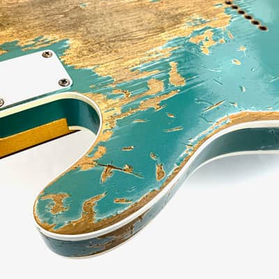 Fender Telecaster Custom 60 Heavy Relic Custom Shop 2013 Teal Green Metallic image 18