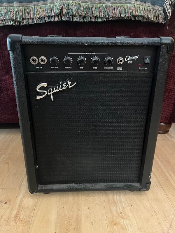 Squier Champ 15B Bass Combo Amplifier 1990s image 1