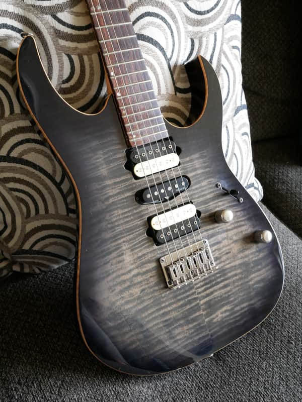 Ibanez Prestige RG3271 2003 Deep Black Fixed Bridge Electric | Reverb