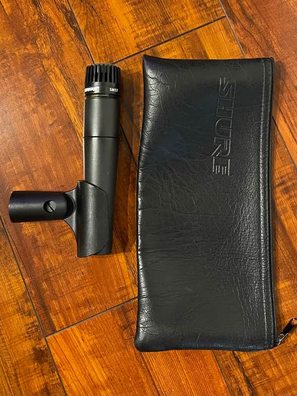 Shure SM57 Cardioid Dynamic Microphone 1984 - Present - Black image 1