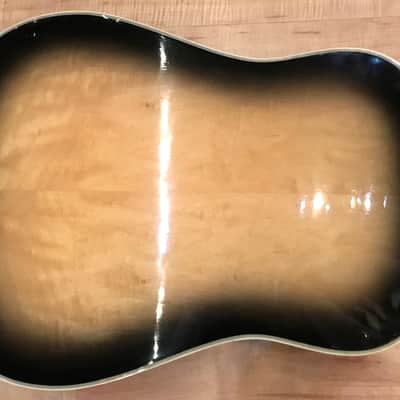 Vintage Grammer Johnny Cash Signature G50 Model Acoustic Guitar 1969 Sunburst image 5