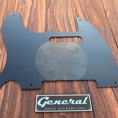 General Vintage Tone 1953/1954 Telecaster® Pickguard – Blackguard Nitrocellulose Lacquer, Real Phenolic Paper, Lightly Aged image 4