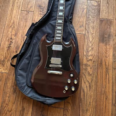 Vintage 1970s Greco SS 600 SG Electric Guitar Oxblood 'Gneco' Maxon Pickups MIJ Japan Matsumoku image 18