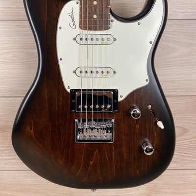 Godin Session HT Electric Guitar Bourbon Burst RN image 1
