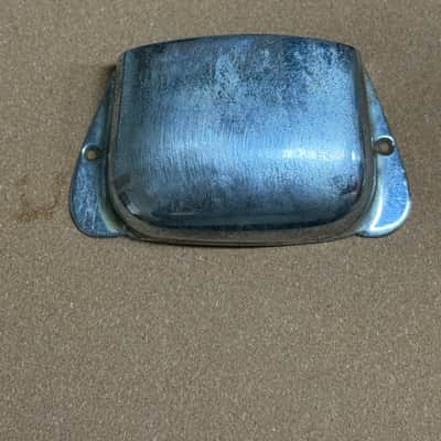 Fender Vintage 1960s Fender Precision Bass “Ashtray” Bridge Cover – Original Chrome image 1
