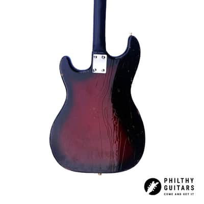 1965 Hofner 182 shortscale bass in Tocotronic Redburst (Vintage, Restored) image 22