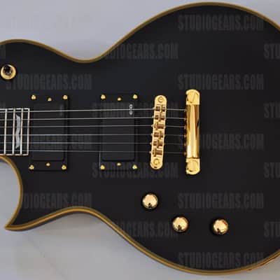 ESP LTD Deluxe EC-1000 VB Vintage Black Lefty Guitar B-Stock image 2