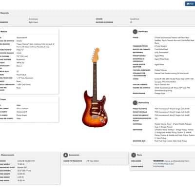 FENDER 70th American Professional II Stratocaster RW Comet Burst image 5