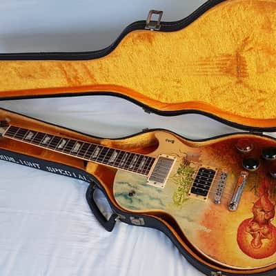 Vintage 1980 Gibson Les Paul Standard *Rare All Silver* USA Folk Art image 4