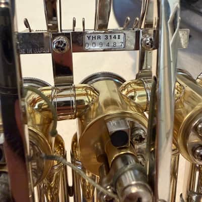 Yamaha YHR-314II Standard F Single French Horn 2010s - Lacquered Brass image 4
