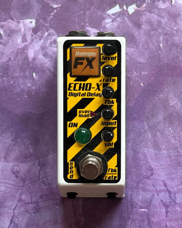 Rainger FX Echo-X Mini Digital Delay with Igor Pressure Pad Controller 2010s - Black/Yellow image 1