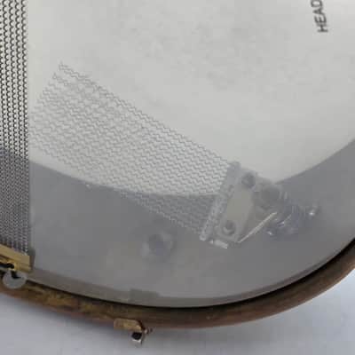 Used A&F Raw Brass Snare Drum 13x3 w/Internal Snare - Good image 5