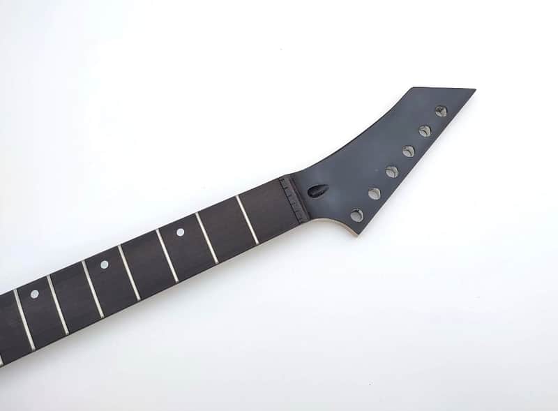 22 fret fast Shred guitar reverse Head Upper Dot Inlay Canadian Maple rose board guitar neck diy image 1