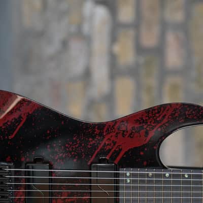 ESP USA M-7 HT Baritone - Blood Splatter image 4