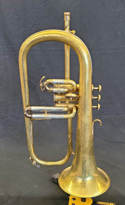 Couesnon Triebert Moderne Flugelhorn 1950s-1960s - Lacquered Brass Bild 1