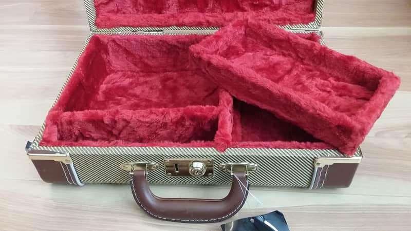 Fender Harmonica Case (with harmonica case dividers) Tweed | Reverb