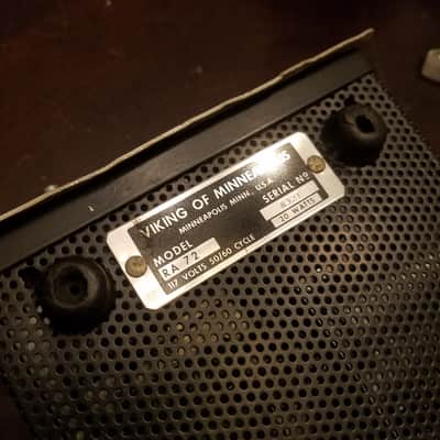 Viking RA72 Record Amplifier VU tube Reel to Reel preamp 1956 - Black and aluminum image 5