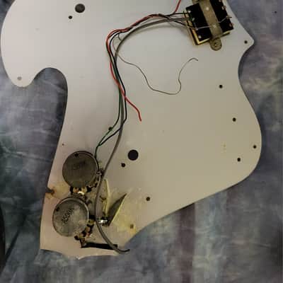 Vintage 1960's Zenon Japan Electric Guitar Body Pickguard Switches Wiring PotsLuthier Parts image 5