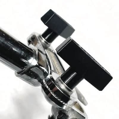 Ludwig 70s 781-2 19" Double Tom Holder w/3D Printed Reproduction #2847 Ludwig Logo Black T-Handles  - LDTH-106 image 14