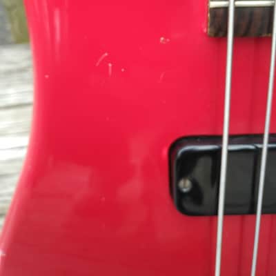 Vintage 1987 Gibson Bass IV Ferrari Red "ThunderBird In a Tuxedo" 100% Original Bass Guitar w OHSC image 19