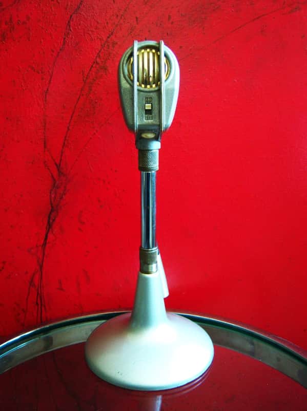 Vintage RARE 1950's Philips EL6011 model Dynamic microphone Holland Shure Electro Voice image 1
