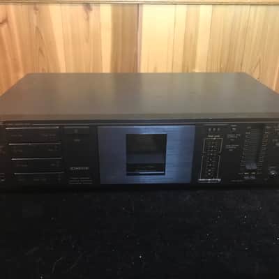 Nakamichi BX-125E Stereo two head Cassette Deck Black with 220V euro power plug for parts/repair image 1