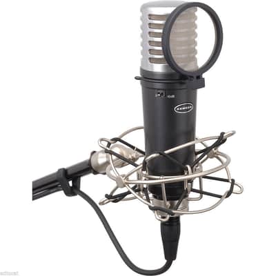 Samson MTR201 Large-Diaphragm Cardioid 10dB Pad Condenser Mic w/ Shockmount, Pop Filter and Case