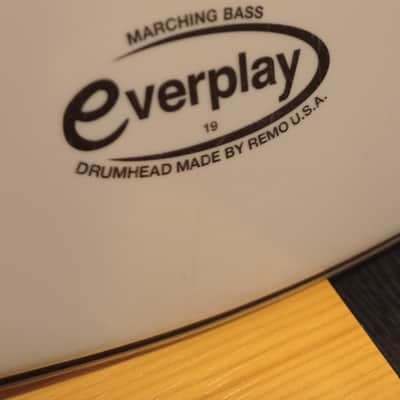 Premier Everplay bass drum head 24" ( Made by Remo) 90s-00s  - Smooth white 🤍 image 4