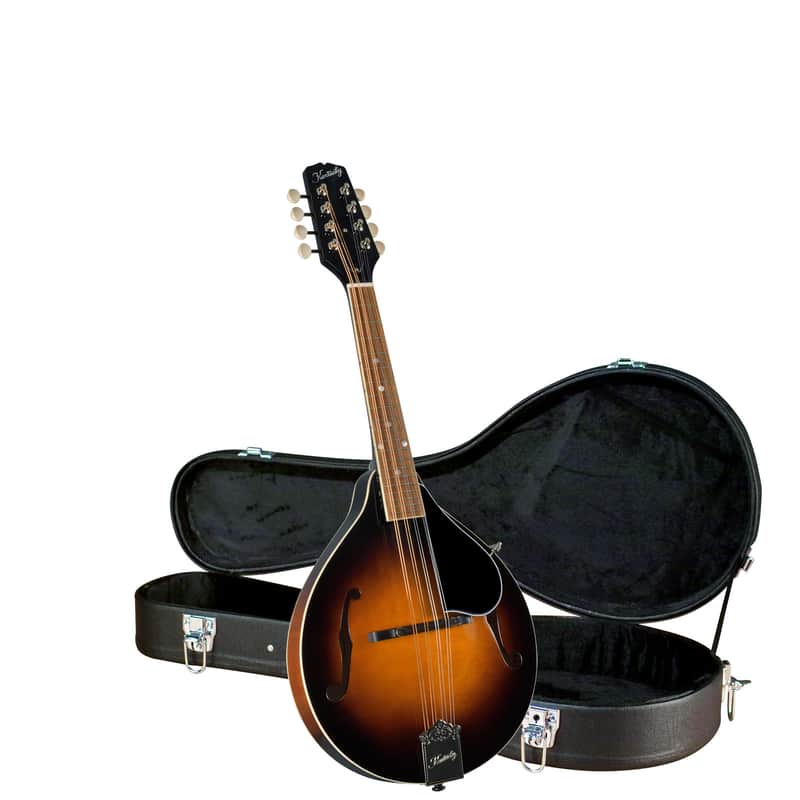 Kentucky KM-150 Standard A-Style Mandolin, Solid German Spruce Top, Solid Maple Back/Sides Vintage Sunburst A-Model with Case image 1