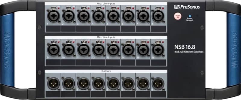 PreSonus NSB 16.8 Networked Stage Box, Black image 1
