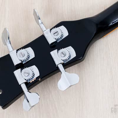 1990 Mosrite Ventures Model Bass Standard Series VMB-900 Black w/ Case, Japan Kurokumo image 5