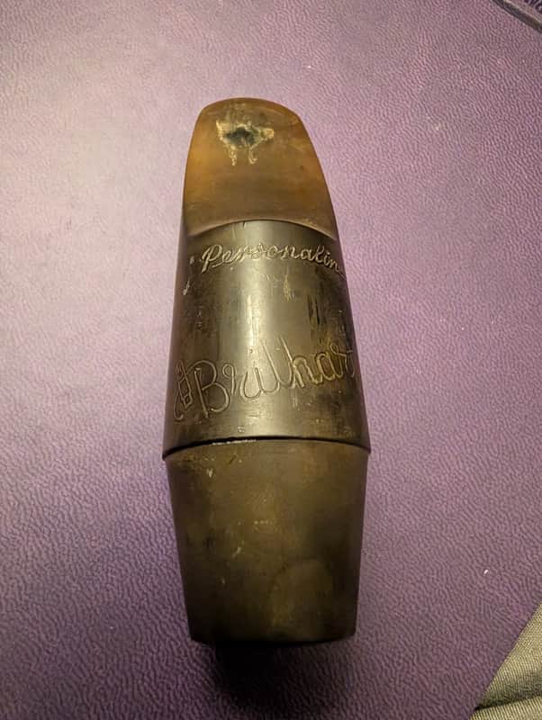Brilhart Personaline, Alto Saxophone Mouthpiece, refaced 1950 - Hard Rubber image 1
