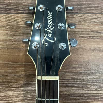 Takamine EF341C Black Gloss - 6 String Acoustic Electric Guitar 1991 - Black gloss image 2