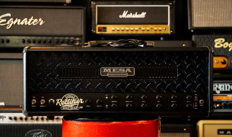 Mesa/Boogie Single Rectifier Series 2 Solo Head – Custom Blue Galaxy Faceplate – Excellent Condition image 1