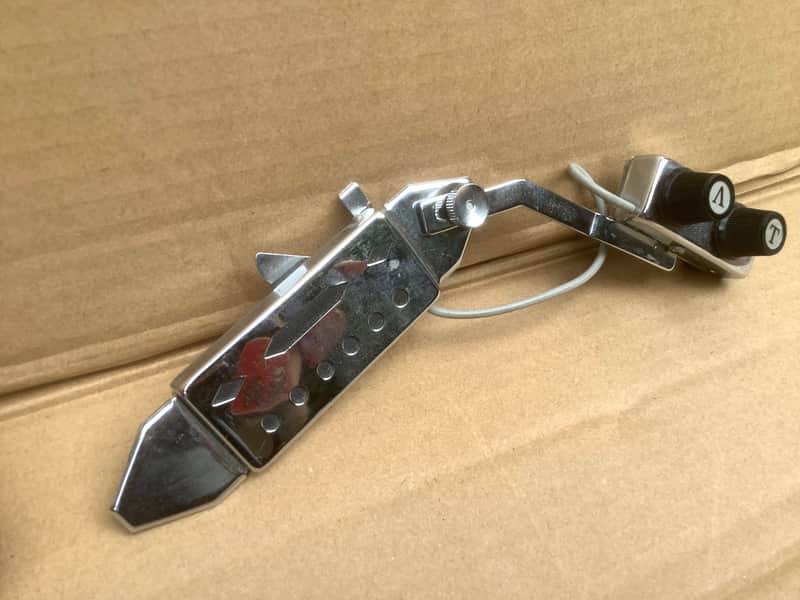 Vintage made in Japan acoustic guitar sound hole pickup with control’ knobs  / 70’s image 1