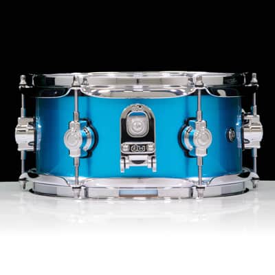 DWe Side Snare Bundle, Laser Blue Metallic Lacquer, 5x10" image 6