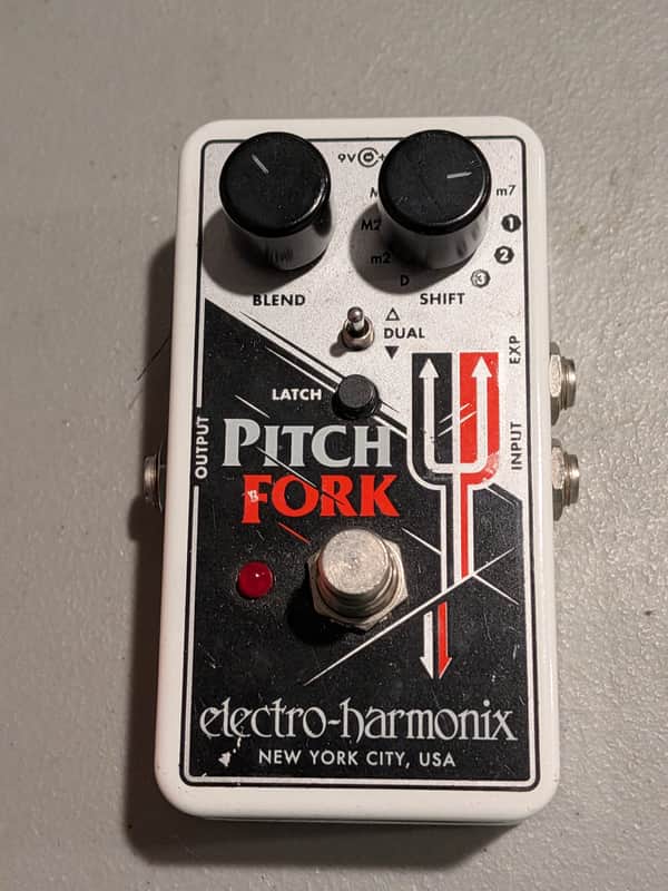 Electro-Harmonix Pitch Fork Polyphonic Pitch Shifter / Harmony Pedal 2014 - Present - Black / White / Red image 1
