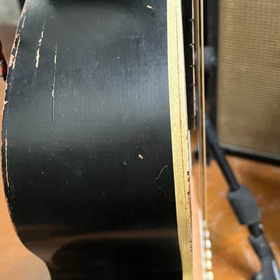 Silvertone F-61 Parlor Acoustic Guitar 1960’s - Sunburst image 22