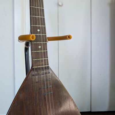 Six-String Lute / Bowl Back Guitar with Guild Hardshell Case, German Antique image 10