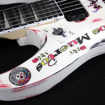 Custom Painted and Upgraded Jackson Dinky JS22 - Aged and Worn With Graphics image 14