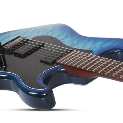 Schecter Traditional Pro Transparent Blue Burst image 3
