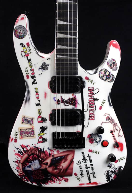 Custom Painted and Upgraded Jackson Dinky JS22 - Aged and Worn With Graphics image 1
