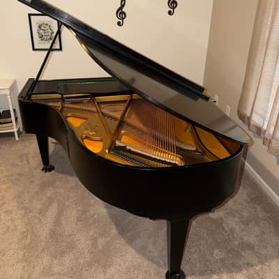 Schimmel Parlor Grand Piano 1970 - Ebony Satin image 5