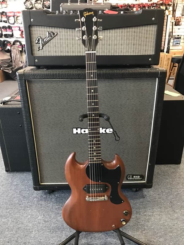 Gibson Vintage SG Junior JR 1965 Mahogany Brown OHSC P-90 Great Player Condition image 1