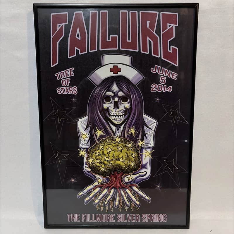 Failure Tree Of Stars 2014 Framed Tour Poster The Fillmore Silver Spring 13”x19” image 1