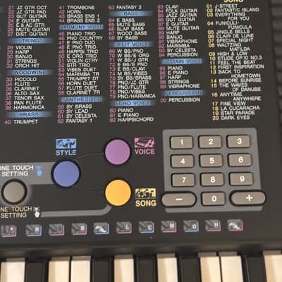 Vintage Yamaha Portatone PSR-190 Keyboard w/Box, Power Cord, + Manual. WORKS image 3